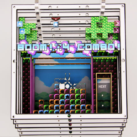 3D Pixel Art - Puzzle Combo - Customisable Shadow Box